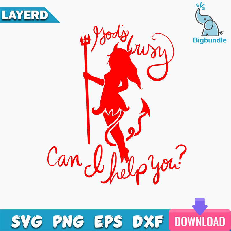 Devil Rodj Busy Can I Help You Svg, Devil Svg