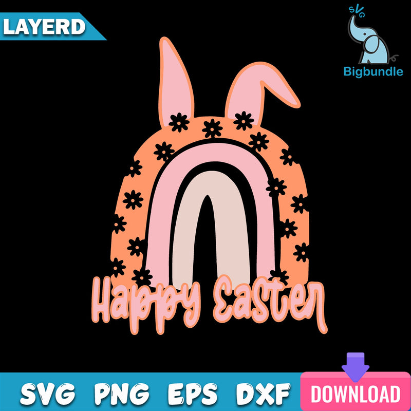 Easter Rainbow Svg, Rainbow Svg, Easter Day Svg