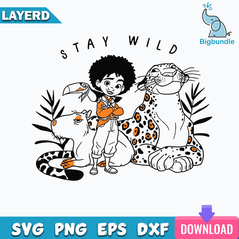 Encanto Antonio Stay Wild Svg, Encato Svg, Disney Svg