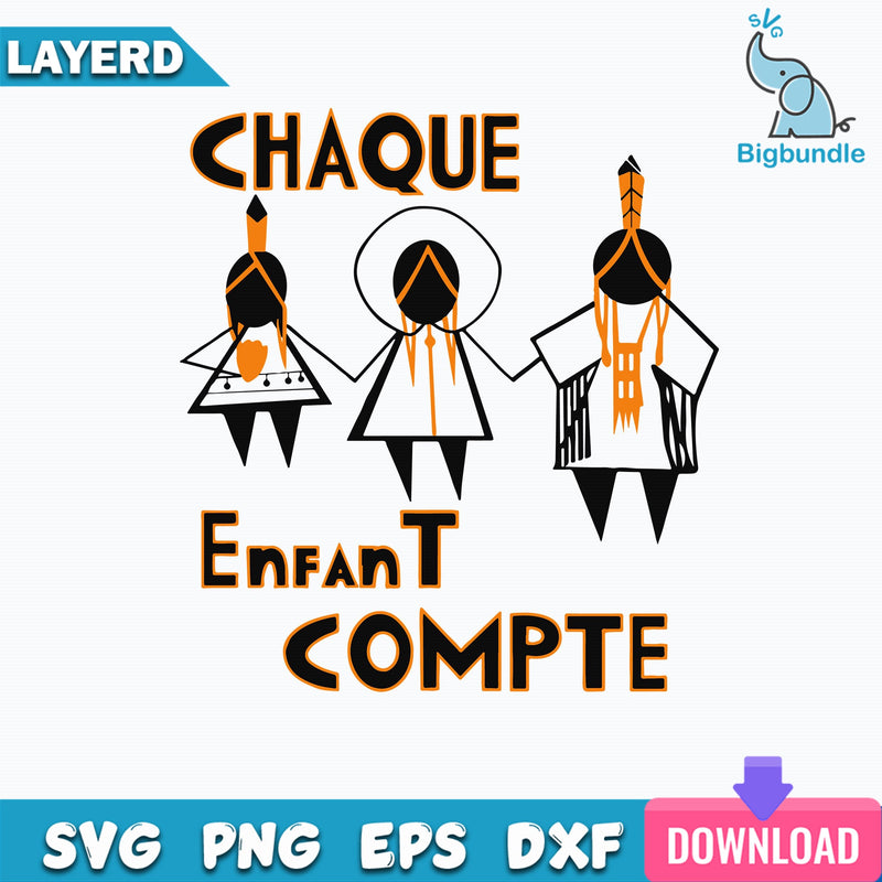 Every Child Matters Chaque Enfant Compte Svg, Children Svg