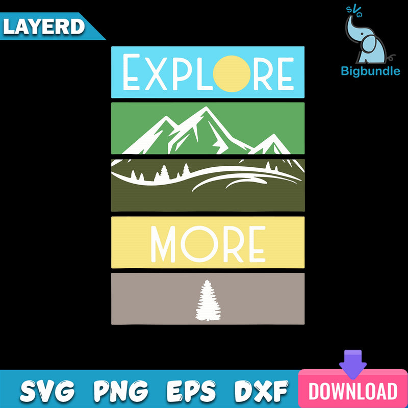 Explore More Svg, Traveling Trip Adventure Svg, Quotes Svg