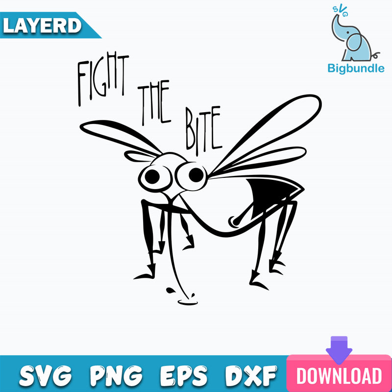 Fight the Bite Mosquito SVG, Pest Insect Zika Virus Svg