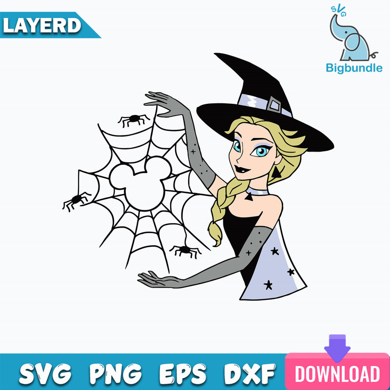 Elsa Witch Let’s Trick SVG, Elsa Witch SVG, Disney Halloween SVG