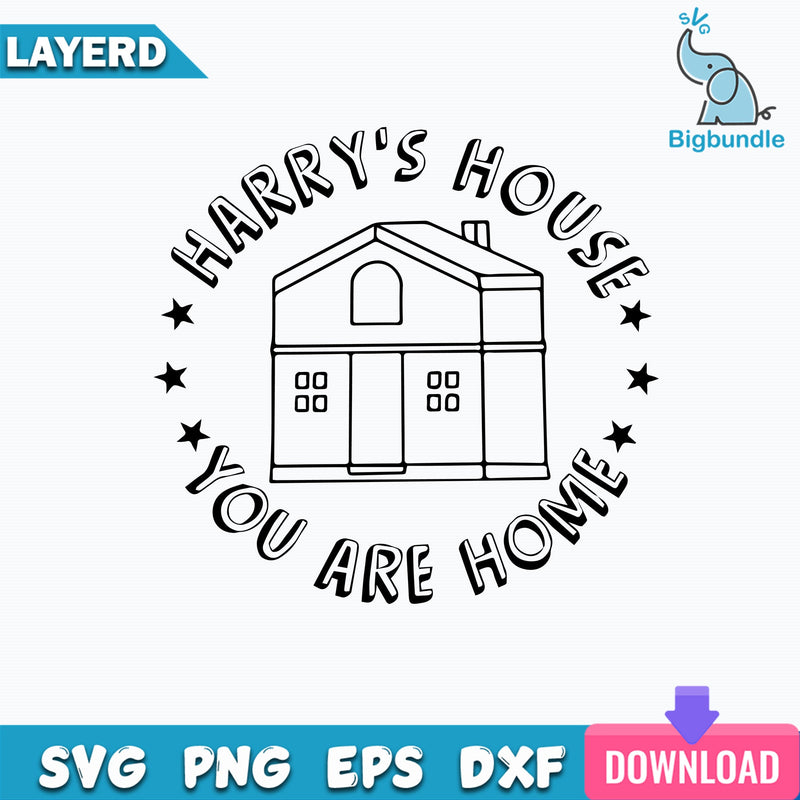 Harry's House You Are Home Svg, Harry Style Svg, House Svg