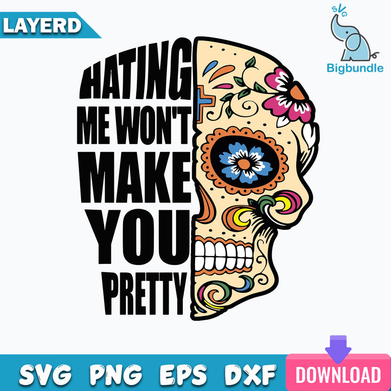 Hating me won't make you pretty Svg, Funny Svg