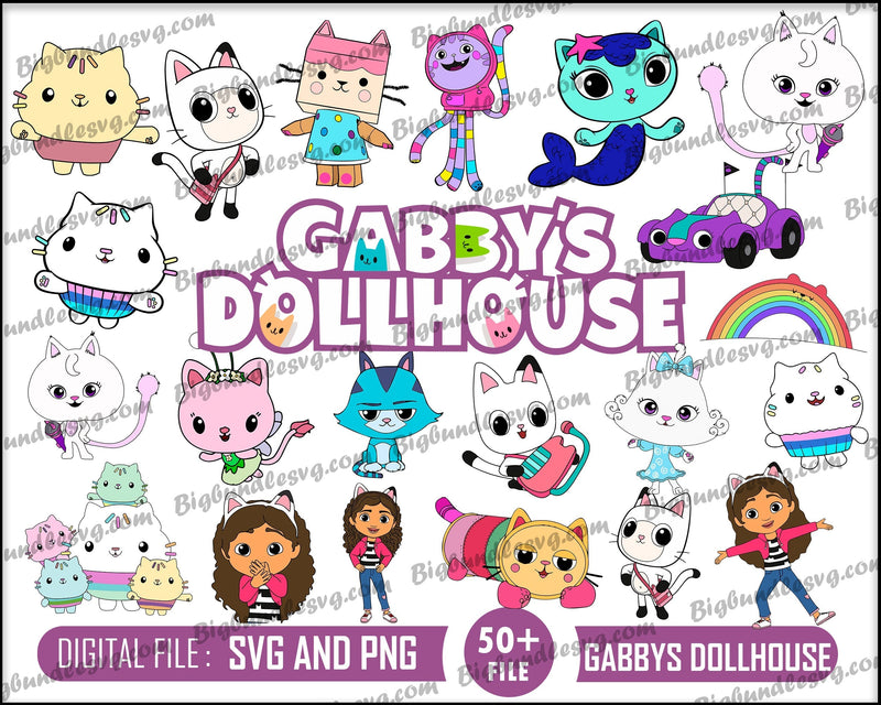 Gabbys Dollhouse svg bundle - Digital download