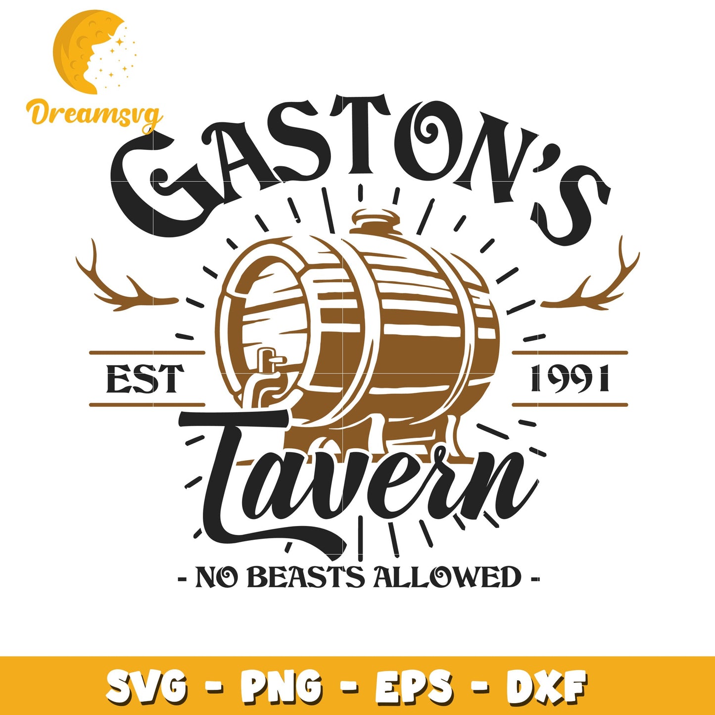 Gastons Tavern SVG Cut File 1991
