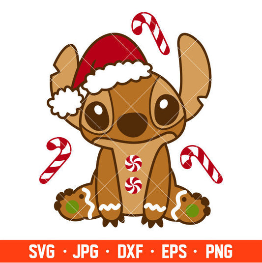 Gingerbread Stitch Svg, Free Svg, Daily Freebies Svg, Cricut, Silhouette Vector Cut File