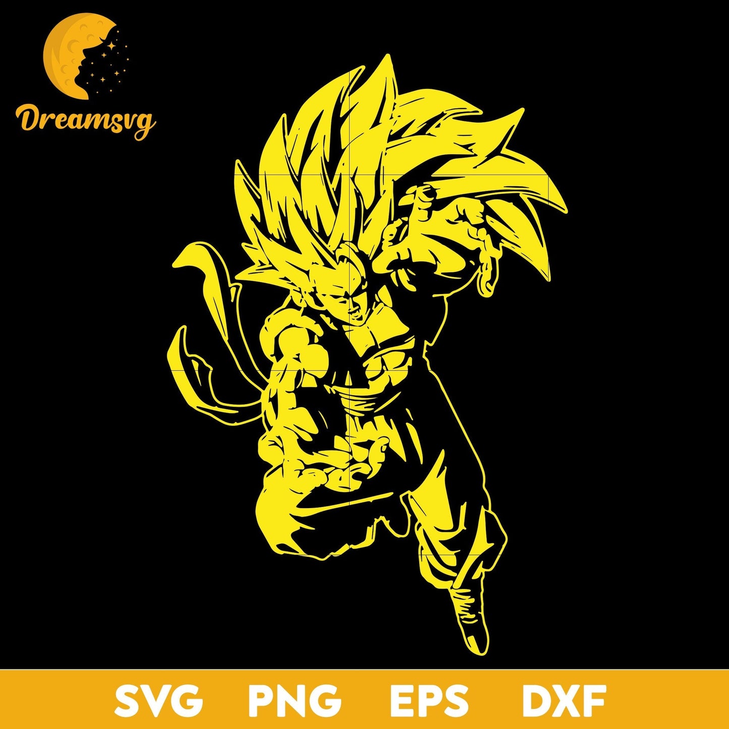 Goku Dragon Ball Svg, Anime Manga Svg, Dragon Ball Svg, Goku Svg, Goku Anime Svg, file for cricut, Anime svg, png, eps, dxf digital download