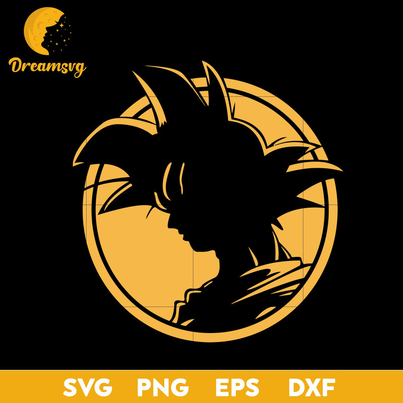 Goku Dragon Ball Z Svg, Anime Svg, Goku Svg, Son Goku Svg, Super Saiyan Svg, Dragon Ball Z Svg, file for cricut, Anime svg, png, eps, dxf digital download