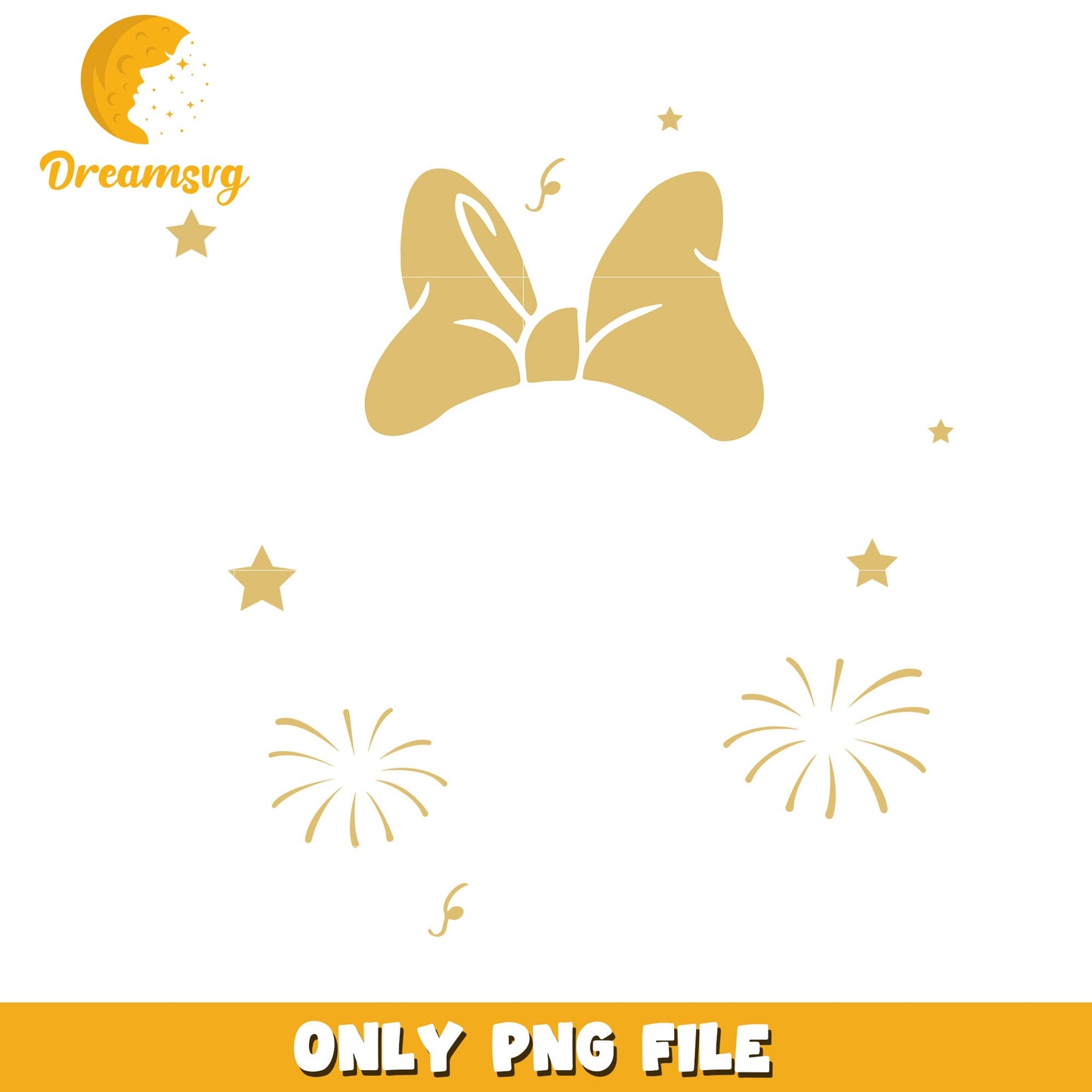 Gold Bow PNG Image Download