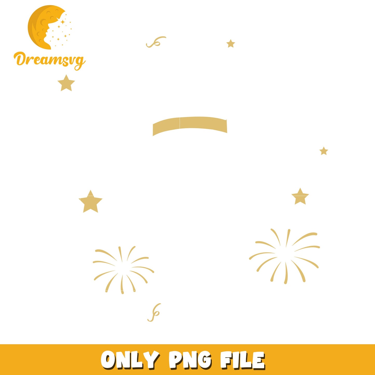 Gold Fireworks PNG Image Download