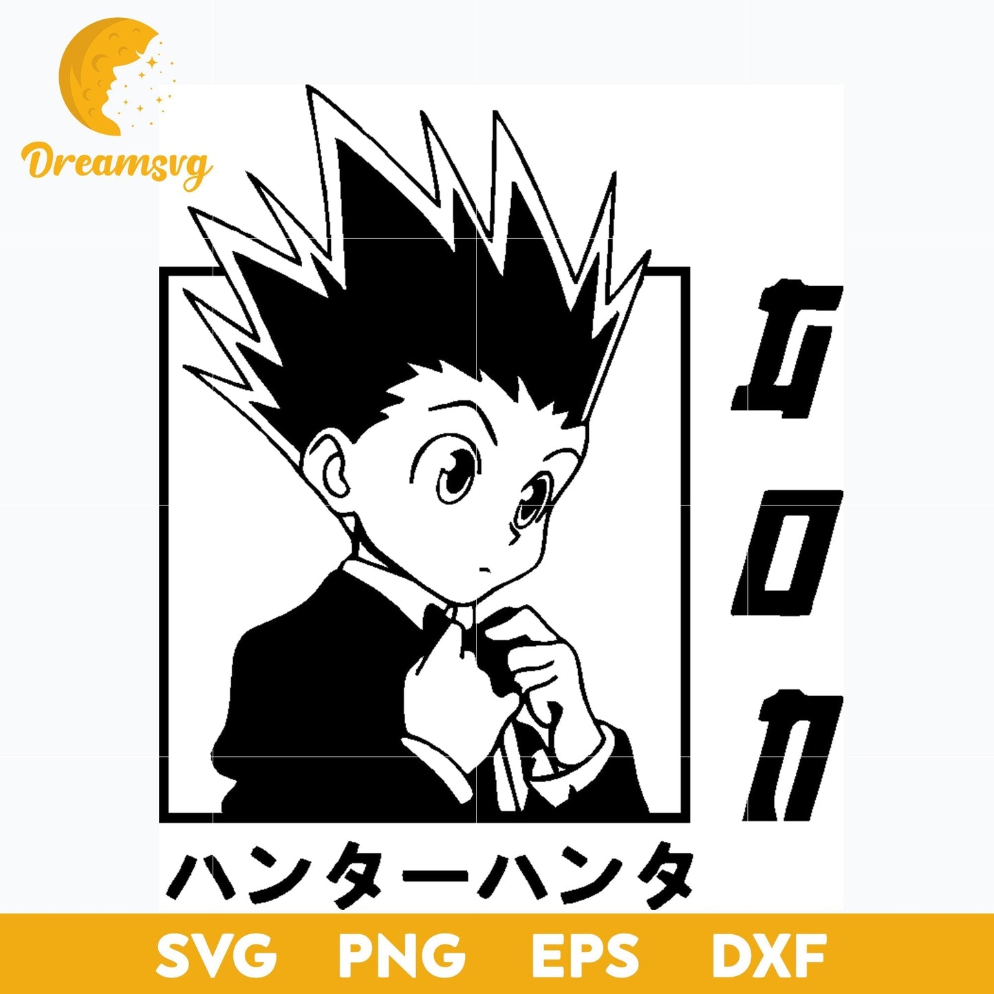 Gon Freecss Svg, Hunter x Hunter Svg, file for cricut, Anime svg, png, eps, dxf digital download