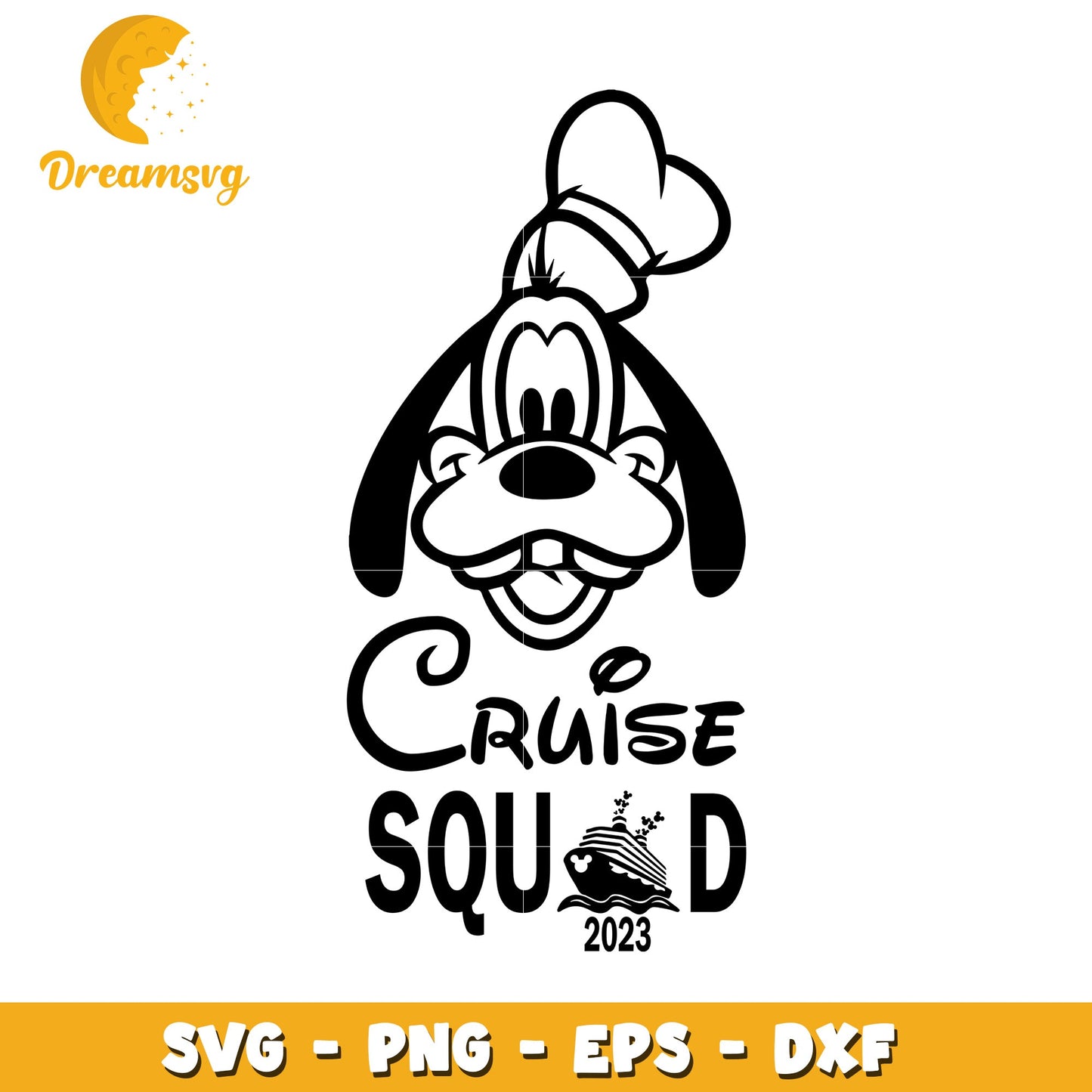 Goofy Cruise Squad SVG 2023 PNG DXF