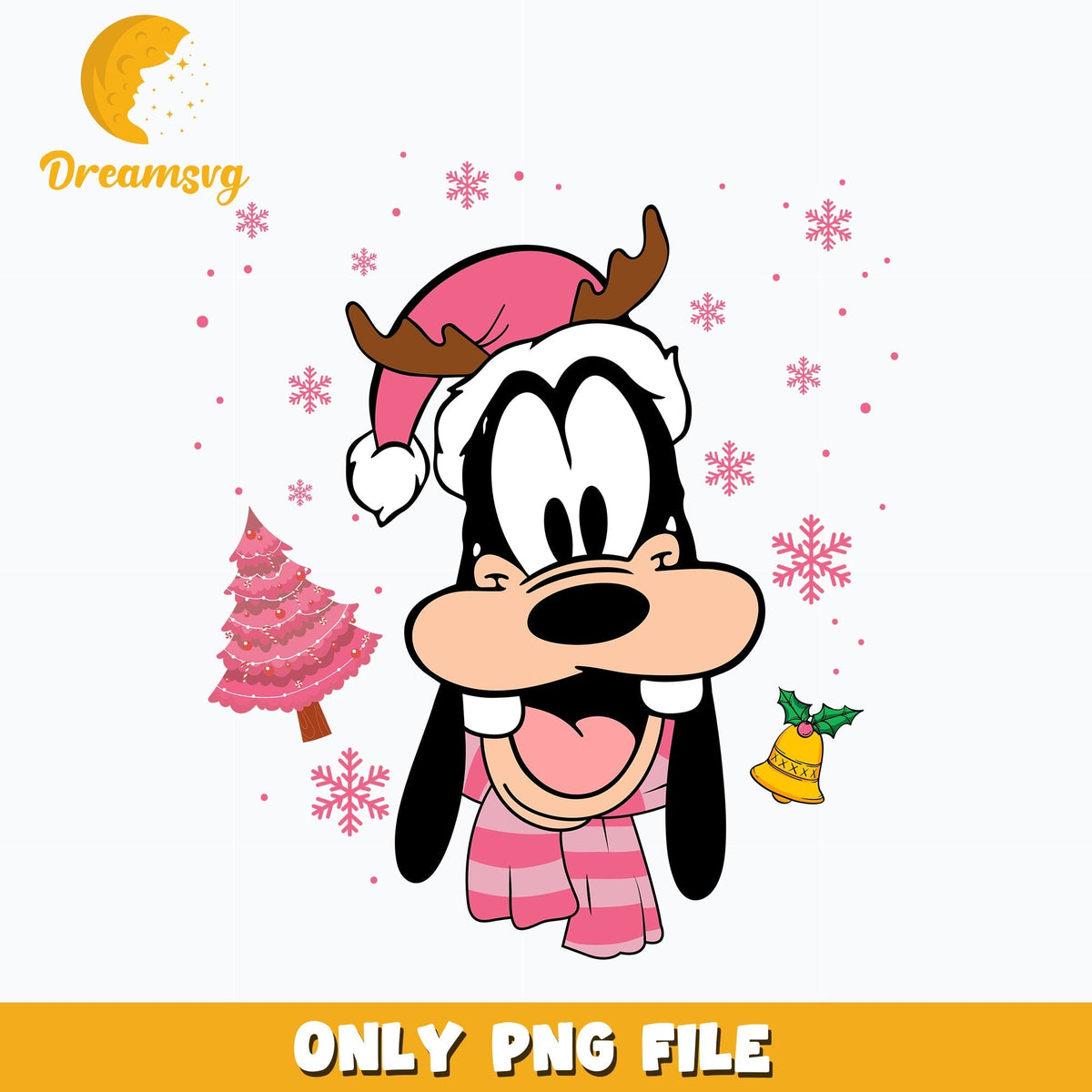 Goofy Pink Christmas png