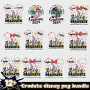 Gradute disney png bundle 2024