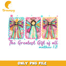 Greatest Gift of all png, white christmas png, cartoon png