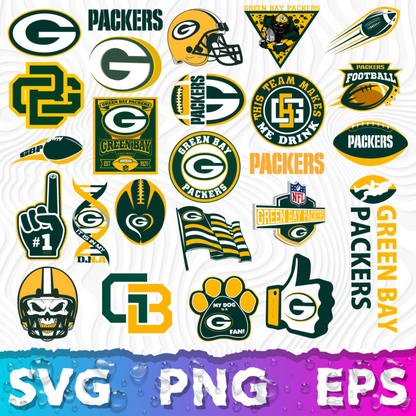 Green Bay Packers Logo SVG, Packers PNG Logo Transparent, SVG Cut Files For Cricut / Silhouette