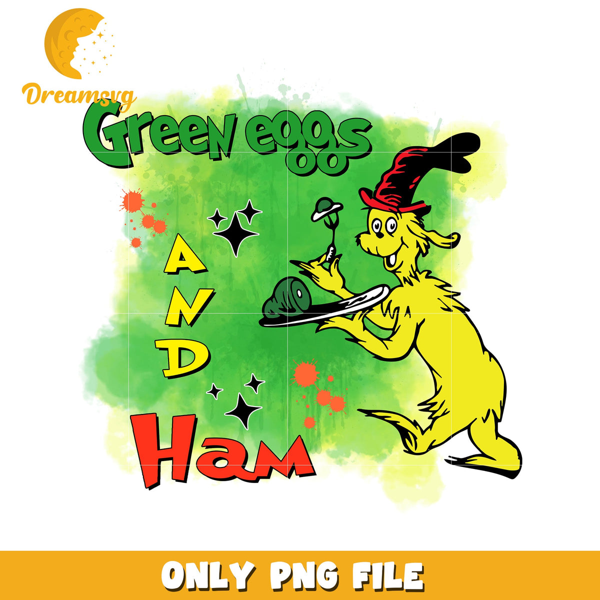 Green egg and ham png, dr seuss character png, green eggs png