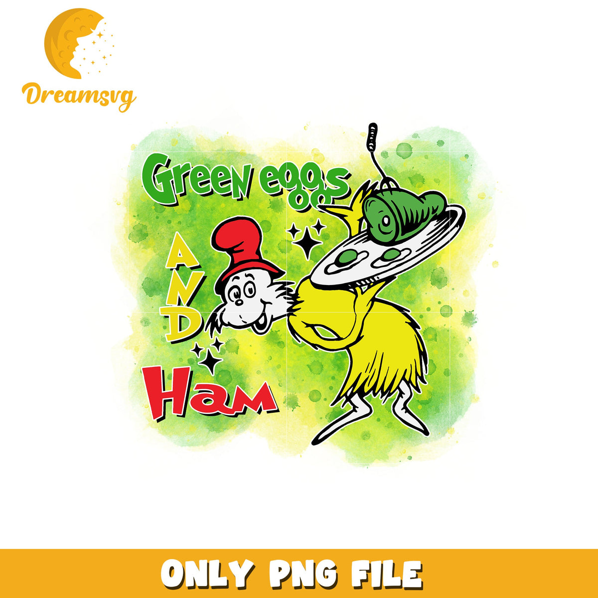 Green eggs and ham png, dr seuss characters png, sam I am png