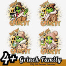 Grinch Family Bundle PNG 4+ Trending Christmas PNG Instant Download