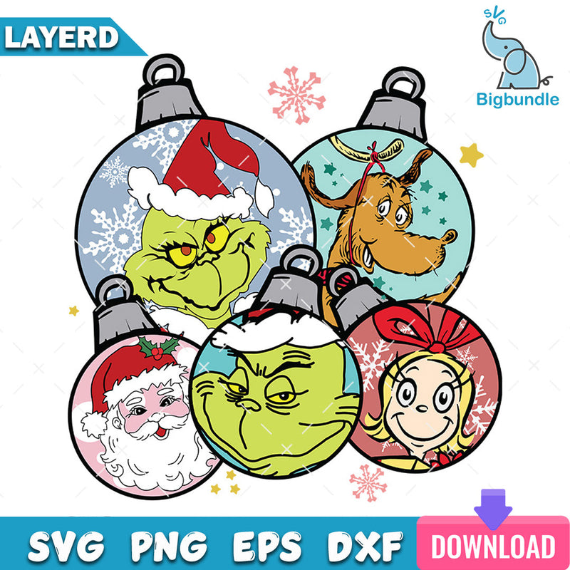 Grinch And Friends Grinchmas SVG
