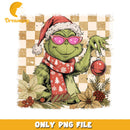 Grinch RETRO png, white christmas png, cartoon png