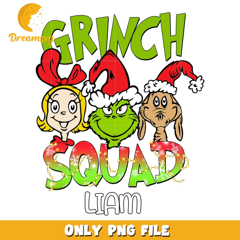 Grinch, cindy lou and max squad liam christmas, grinch head pn