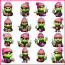 Boujee grinch christmas Png Bundle, Grinch coffee christmas png