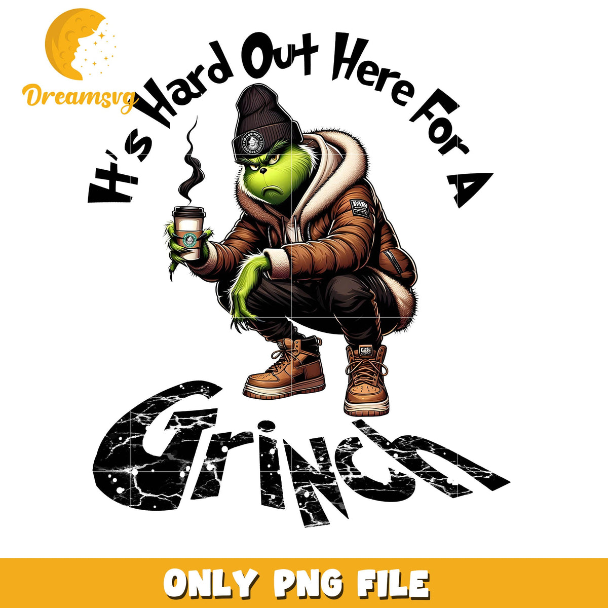 Grinch cool it's hard to out here for A png, i'm a grinch before coffee png