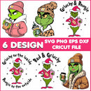 Grinch in Carhart Hat and Jacket SVG bundle