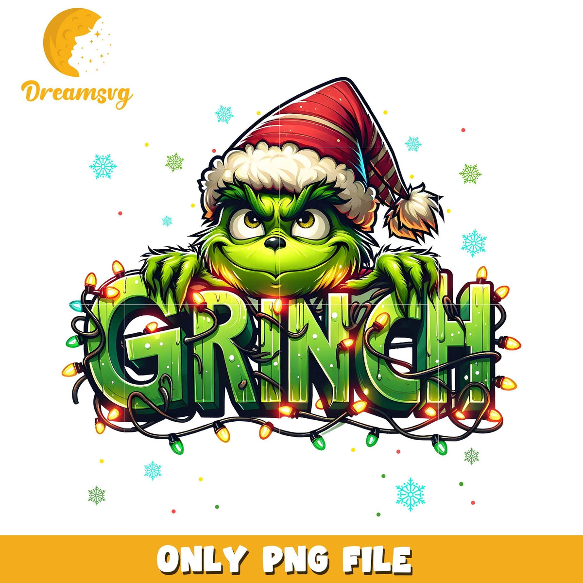 Grinchmas feeling extra to day white text png, grinch santa hat pn