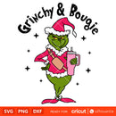 Grinchy & Bougie Svg Cricut, Silhouette Vector Cut File