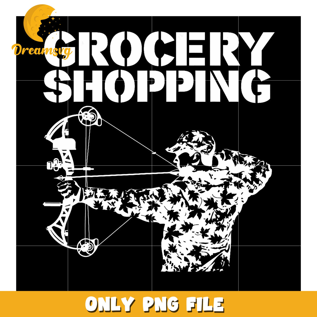 Grocery Shopping Archer PNG Design