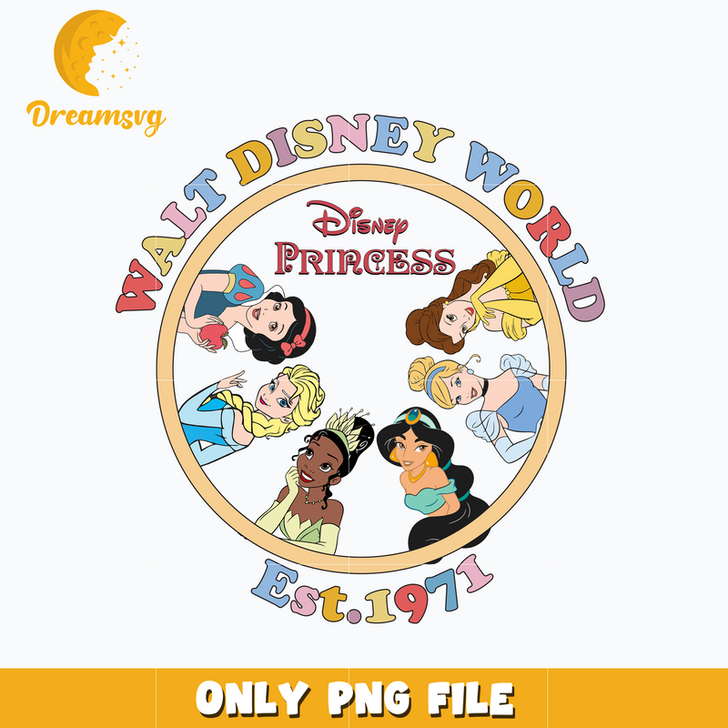 Walt disney world est 1971 png