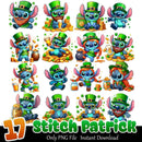 Stitch Patrick Bundle PNG 17+ Stitch Patrick Day PNG Instant Download