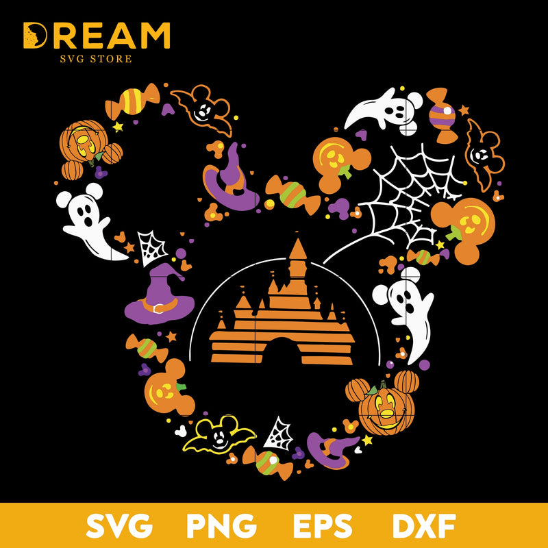 Mickey Mouse Disney Halloween svg, halloween svg, png, dxf, eps digital file HLW1709206L