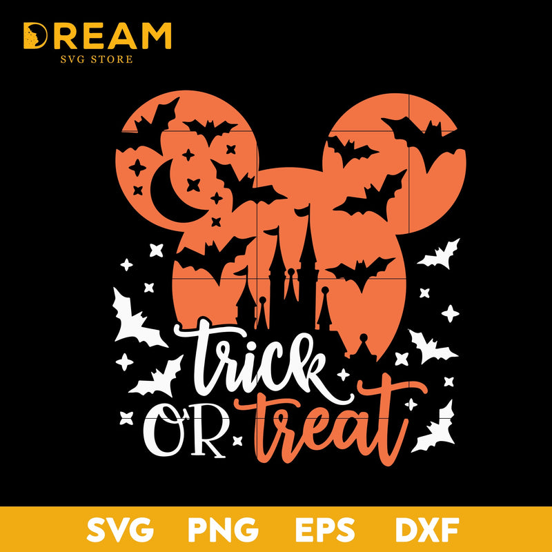 Trick or treat svg, Disney svg, Halloween svg, png, dxf, eps digital file HLW2109205L