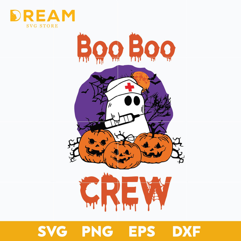 Boo boo crew svg, halloween svg, png, dxf, eps digital file HLW26092021L