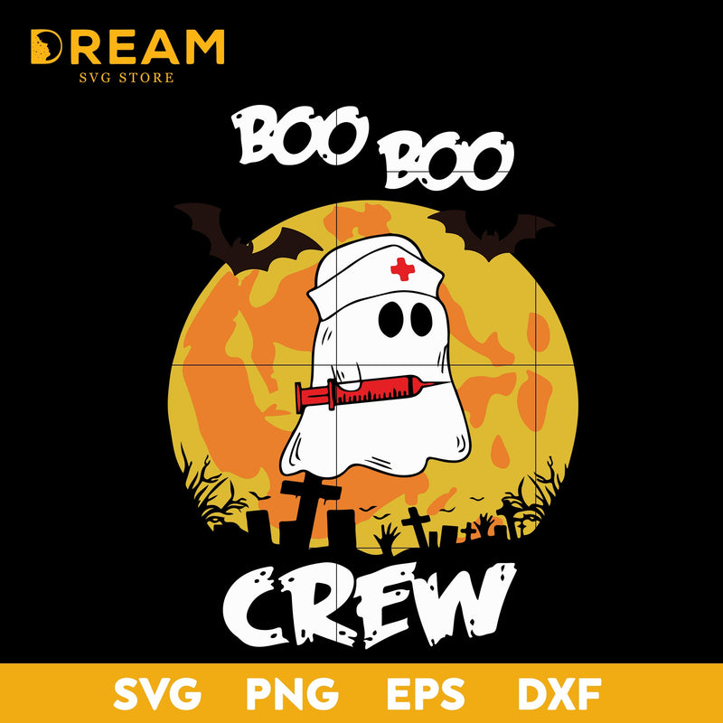 Boo boo crew svg, halloween svg, png, dxf, eps digital file HLW26092022L