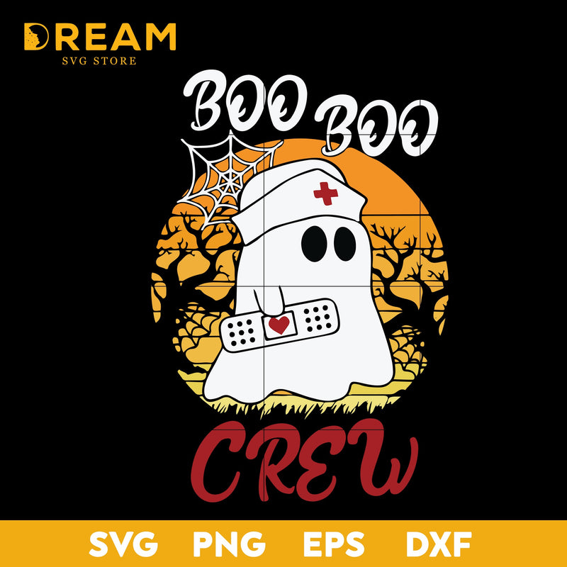 Boo boo crew svg, halloween svg, png, dxf, eps digital file HLW26092023L