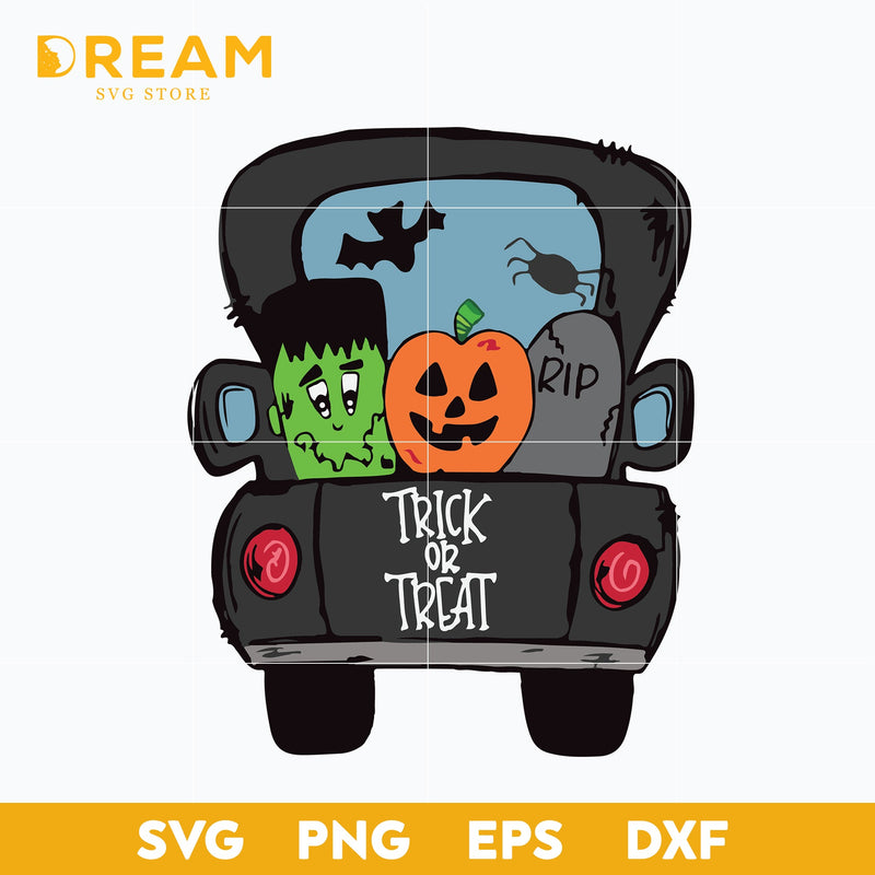 Trick or treat halloween svg, Halloween svg, png, dxf, eps digital file HLW2609209L