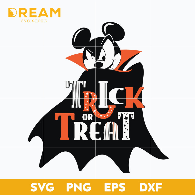 Trick or treat disney halloween svg, halloween svg, png, dxf, eps digital file HLW27092018L