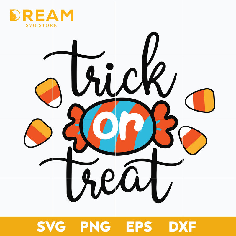 Trick or treat halloween svg, halloween svg, png, dxf, eps digital file HLW27092019L