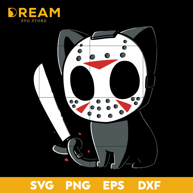 Cat horror movie svg, halloween svg, png, dxf, eps digital file HLW2809203L