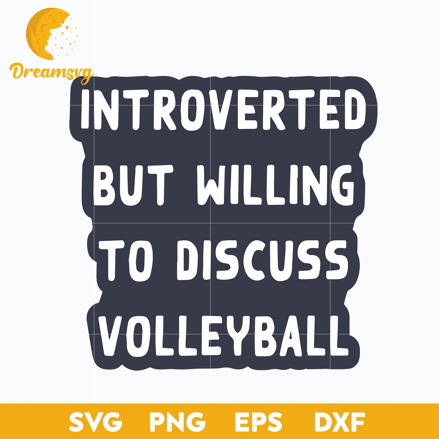 Haikyuu Introverted But Willing To Discuss Volleyball Svg, Funny Quote Svg, file for cricut, Anime svg, png, eps, dxf digital download