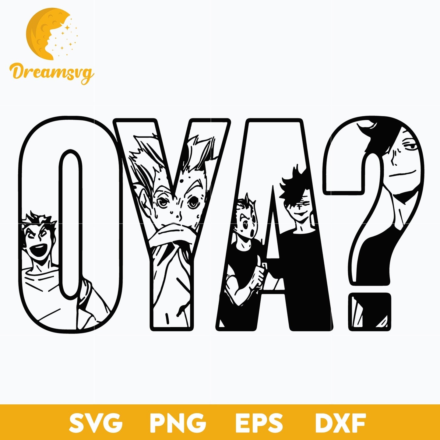 Haikyuu Oya Svg, Haikyuu Volleyball Oya Svg, Haikyuu Friends Svg, file for cricut, Anime svg, png, eps, dxf digital download