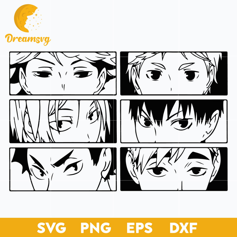 Haikyuu Svg, Anime Svg, Manga Svg, Japanese Svg, Anime Lover Svg, file for cricut, Anime svg, png, eps, dxf digital download