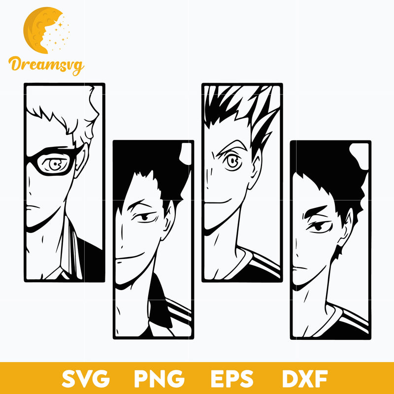 Haikyuu Svg, Anime Svg, Manga Svg, Japanese Svg, Cartoon Svg, Anime Gift Svg, file for cricut, Anime svg, png, eps, dxf digital download