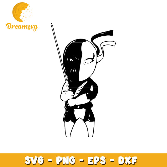 Half Face Ninja SVG Cut File